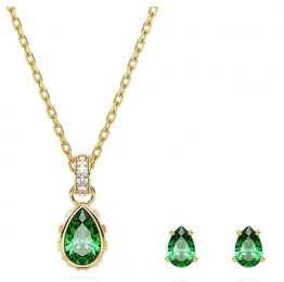 Swarovski5684507-Stilla-Goudkleur-Groen-Set