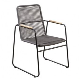 Wasabistackablediningchairalublackropedarkgrey-Yoi