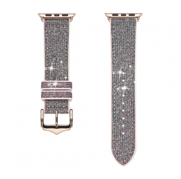 DuxDucis-BandjecompatibelmetAppleWatchSeries42mm44mm45mm-SparkleVersion-Groen
