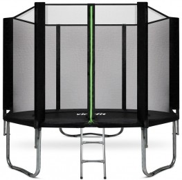 VirtuFitTrampolinemetVeiligheidsnet-Zwart-305cm