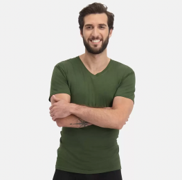 BambooBasicsV-halsT-shirts2packBambooArmyM