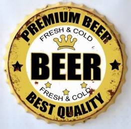 WanddecoratieBierdopKroonkurkPremiumBeer