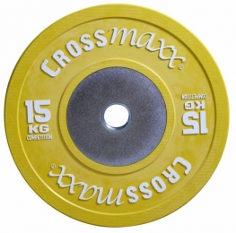 LifemaxxCrossmaxxCompetitionBumperPlate-Halterschijf-50mm-15kg