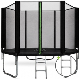 VirtuFitTrampolinemetVeiligheidsnet-Zwart-305cm-Gratistrap