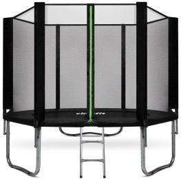 VirtuFitTrampolinemetVeiligheidsnet-Zwart-305cm