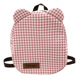 MordesignMorbearGinghamPowderKinderRugzak