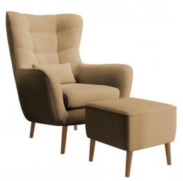 FauteuilmethockerVerdirovelvetNADUVICollection