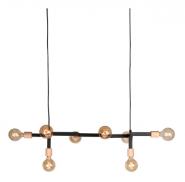 LABEL51HanglampLocoMetaal8lamps-Zwart