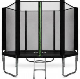 VirtuFitTrampolinemetVeiligheidsnet-Zwart-251cm