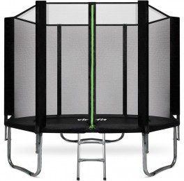 VirtuFitTrampolinemetVeiligheidsnet-Zwart-251cm