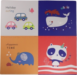 EcoToysDiertjesSchuimrubberSpeelmat