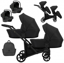 KunertBravBlackTandemDuowagenIncl2Autostoelen