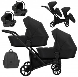 KunertBravBlackTandemDuowagenIncl2Autostoelen