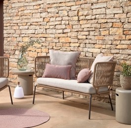 KaveHome2-zitsTuinbankNadin135cm-Beige