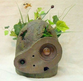 CastleintheSkyPlantPotRobotHelmet31cm