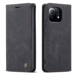 CaseMe-HoesjegeschiktvoorXiaomiMi11T-WalletBookCase-Magneetsluiting-Zwart