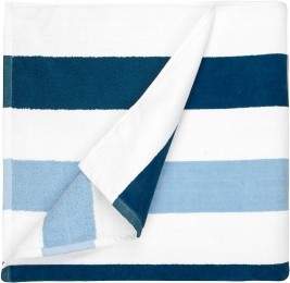 TheOneTowellingStrandhanddoek90x190cmStripeNavybluelightblue