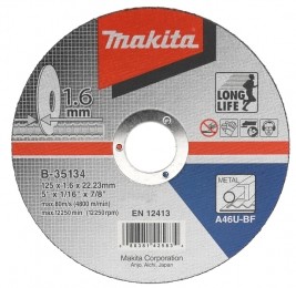 MakitaB-35134Doorslijpschijf125x2223x16mmStaal10st