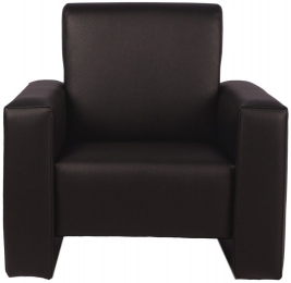 MamaLoesJamieZwartLerenKinderfauteuil