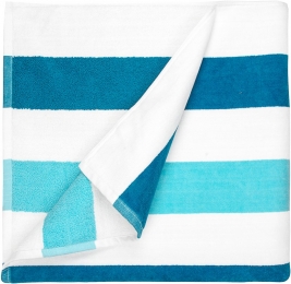 TheOneTowellingStrandhanddoek90x190cmStripePetrolmint