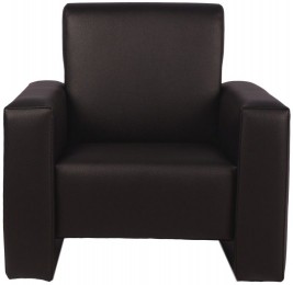 MamaLoesJamieZwartLerenKinderfauteuil