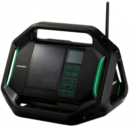HiKOKIUR18DSALW4Z144-18VLi-IonAccuBouwradio-WerktOpNetstroomAccu