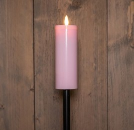 SolarFakkelOpStekerLichtRoze-Annascollection