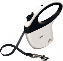 FlexiOneforAll-Hondenriem-Band-ZwartWit-OneSize-5M
