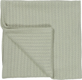 MamaLoesSageGroen100x150cmKnittedLedikantdeken