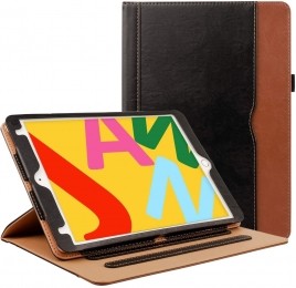 iPadAir202411Inchluxehoeszwartbruinleer