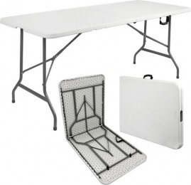 FoldingTrestleTableCampingTablePartyTableHeavyDutyTrestlePicnicGardenTable180x7
