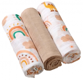 BabyOno3StuksBeigeHydrofielLuiers34808