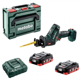 MetaboSSE18LTXCompact18VAccuReciprozaagSetInMetaBox2x40AhLiHDAccu