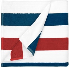 TheOneTowellingStrandhanddoek90x190cmStripeNavybluered