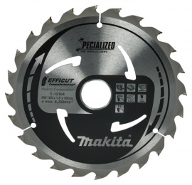 MakitaE-12164EfficutCirkelzaagbladWPC-185x30x15mm24T