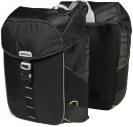 DubbelefietstasMilesDoublebag32LBlacklime