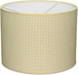 TaftanHanglampKleineRuitBeige-diameter35cm