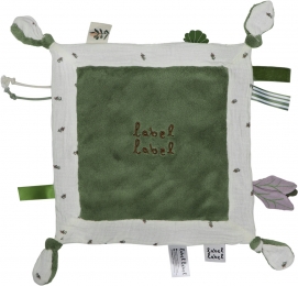 LabelLabelOlijfDonkergroenKnuffeldoekjeLLPL-02683