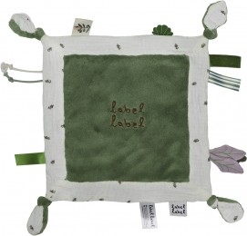 LabelLabelOlijfDonkergroenKnuffeldoekjeLLPL-02683