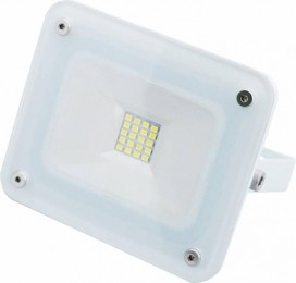 Hfftechledstraler10W-SlimLineFloodlightIP65-Modernebuitenlamp-Wit