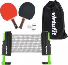 VirtuFitVerstelbareTafeltennisset-Metbatjesen3ballen