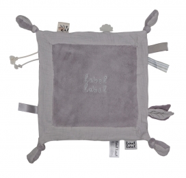 LabelLabelLichtgrijsKnuffeldoekjeLLPL-02669