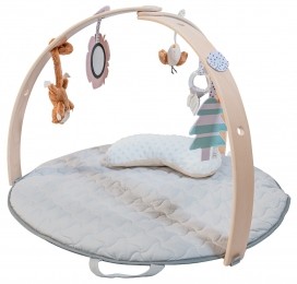BabyGoWoodGreyHoutenActivityGymSpeelkleed8501