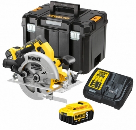 DeWALTDCS570P2-QW18VLi-ionXRAccuCirkelzaagSet2x50AhInTSTAK-184mm