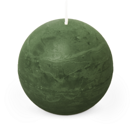 Kaarsrustiekbol80mmdonkergroenSpaas-Spaas