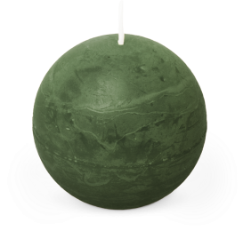 Kaarsrustiekbol80mmdonkergroenSpaas-Spaas