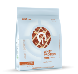 QNTLightDigestWheyProtein-EiwitPoeder-500gram-HazelnutChocolate