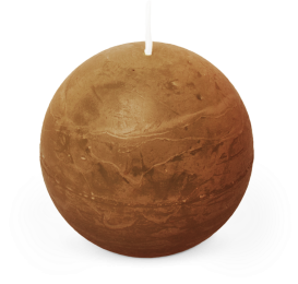 RustiekKaarsBol80mm-cognac-Spaas