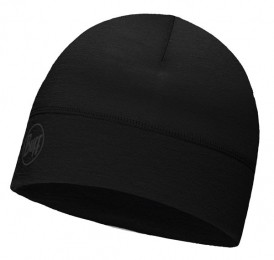 BuffLightweightMerinoWoolMutsSolidBlack