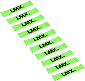 LifemaxxLMXMiniWeerstandsband-Licht-Groen-10stuks